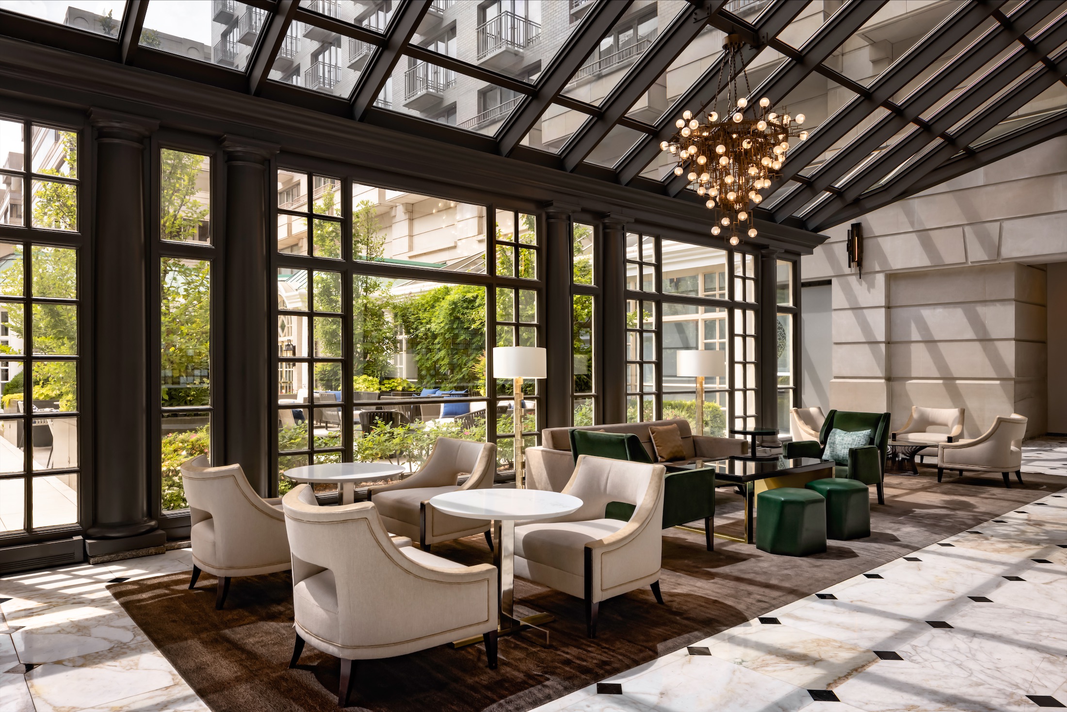 Lobby Lounge and Courtyard