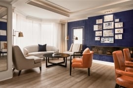 The sitting area of the Fairmont Gold Executive Suite