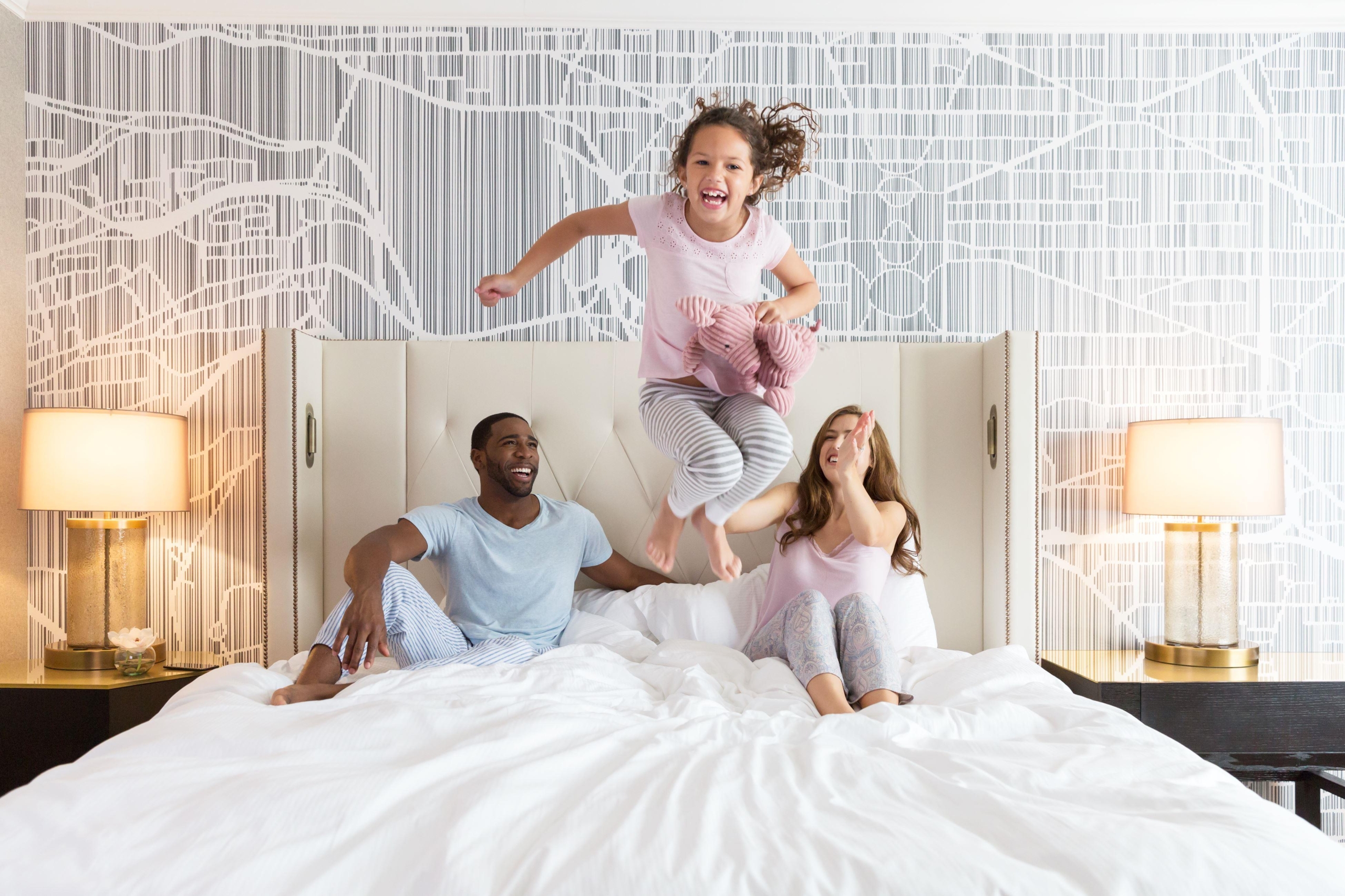 Family at Hotel